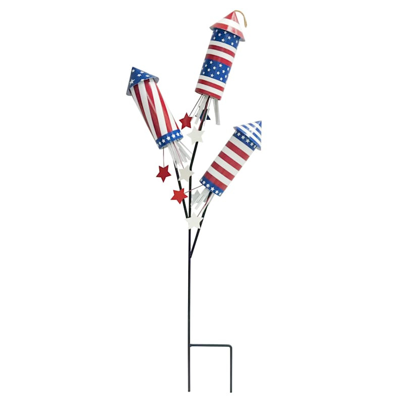 Triple Firecracker Yard Stake, 30" | At Home