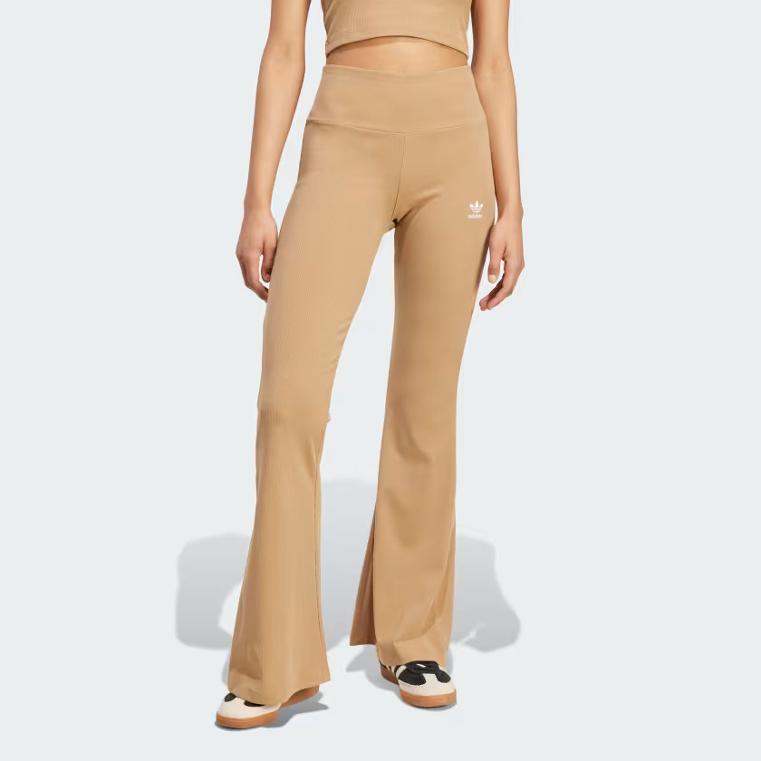 Essentials Rib Flared Leggings | adidas (US)