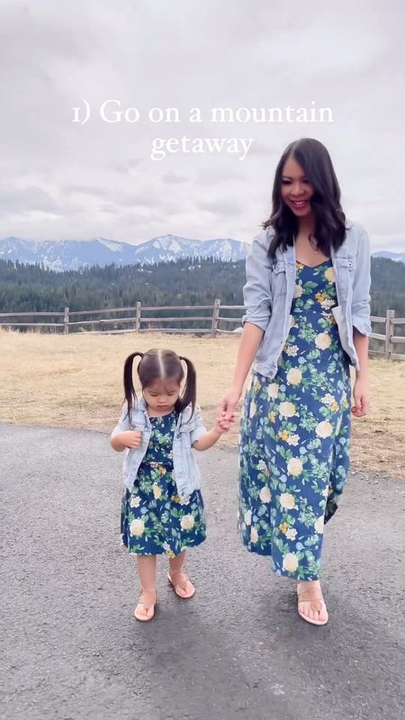Mommy and me spring outfit ideas, matching dresses for mom and toddler girl, family spring style, matching sandals

#LTKkids #LTKunder100 #LTKfamily