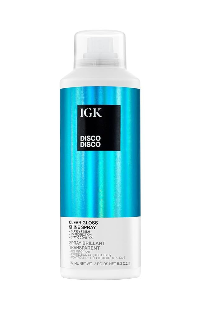 IGK - Disco Disco - Clear Gloss Finishing Hair Spray - Moisturizes, Adds Shine & Enhances Color -... | Amazon (US)