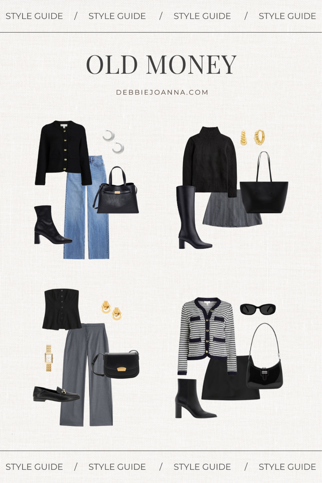 Old Money Quiet Luxury Style Guide / Minimalist Outfit Ideas / Styling Tips 

#QuietLuxury #Minimalist #StyleGuide #OutfitIdeas #OldMoney

#LTKStyleTip #LTKSeasonal #LTKFindsUnder100