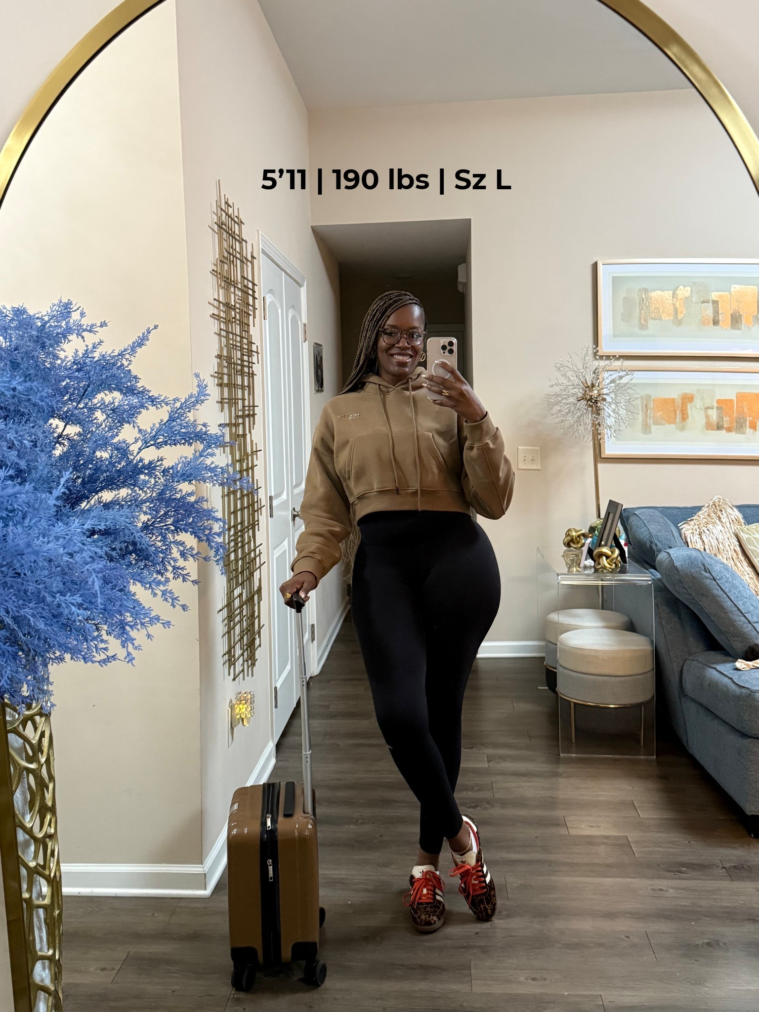 Hey y’all hey! I’m wearing Matte Collection leggings and crop hoodie. I’ve tagged some items from Amazon that resembles the outfit I’m wearing in the photo. 
XL Hoodie
L Leggings 
Size 9 shoe 

#LTKActive #LTKOver40 #LTKTall