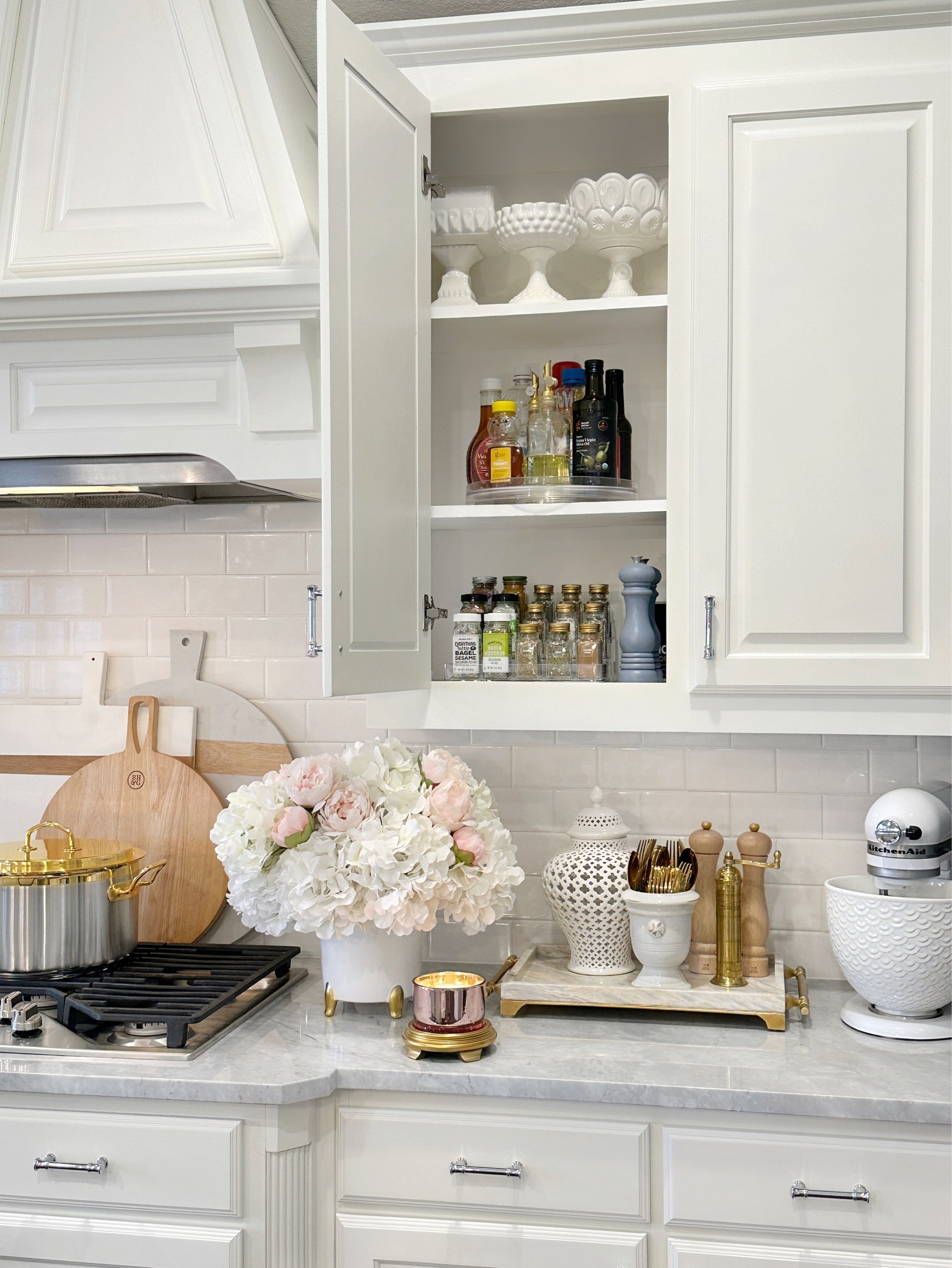 Kitchen organization, spice cabinet, spice organizer, pantry, new year refresh, white kitchen,  kitchen accessories, white ginger jar, home decor kitchenaid mixer 

#LTKhome #LTKFind #LTKsalealert