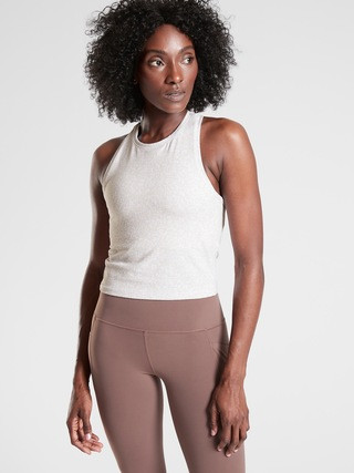 Shanti Crop Jacquard Tank | Athleta