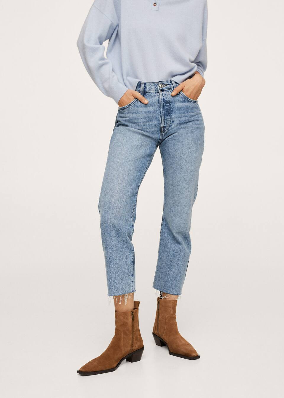 Gerade knöchelenge Jeans | MANGO (DE)
