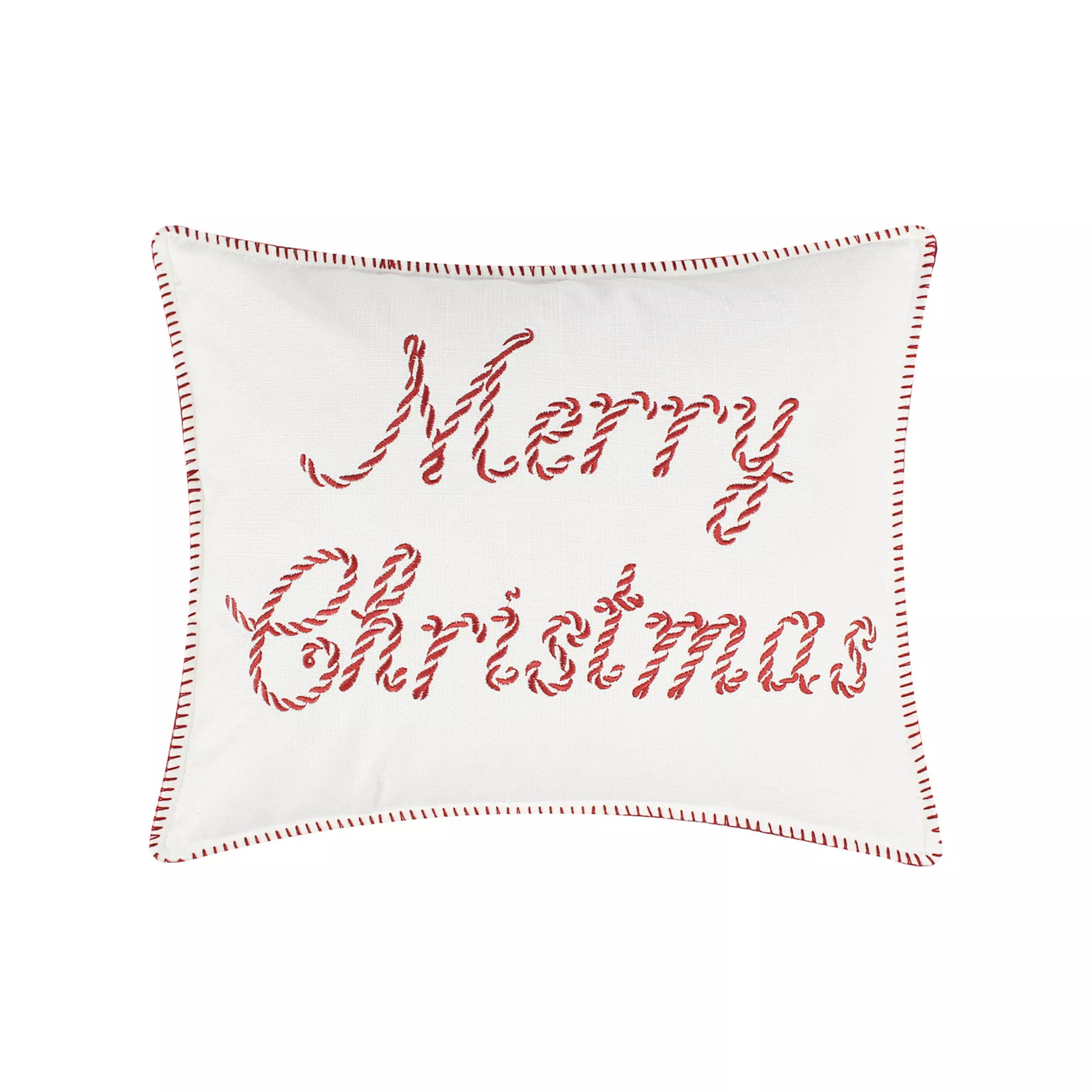 Levtex Home Peppermint Plaid Merry Christmas Rectangular Throw Pillow | Kohl's