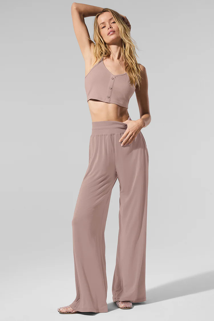 Ribbed Delicate Lounge Tank | Alo Yoga (US)