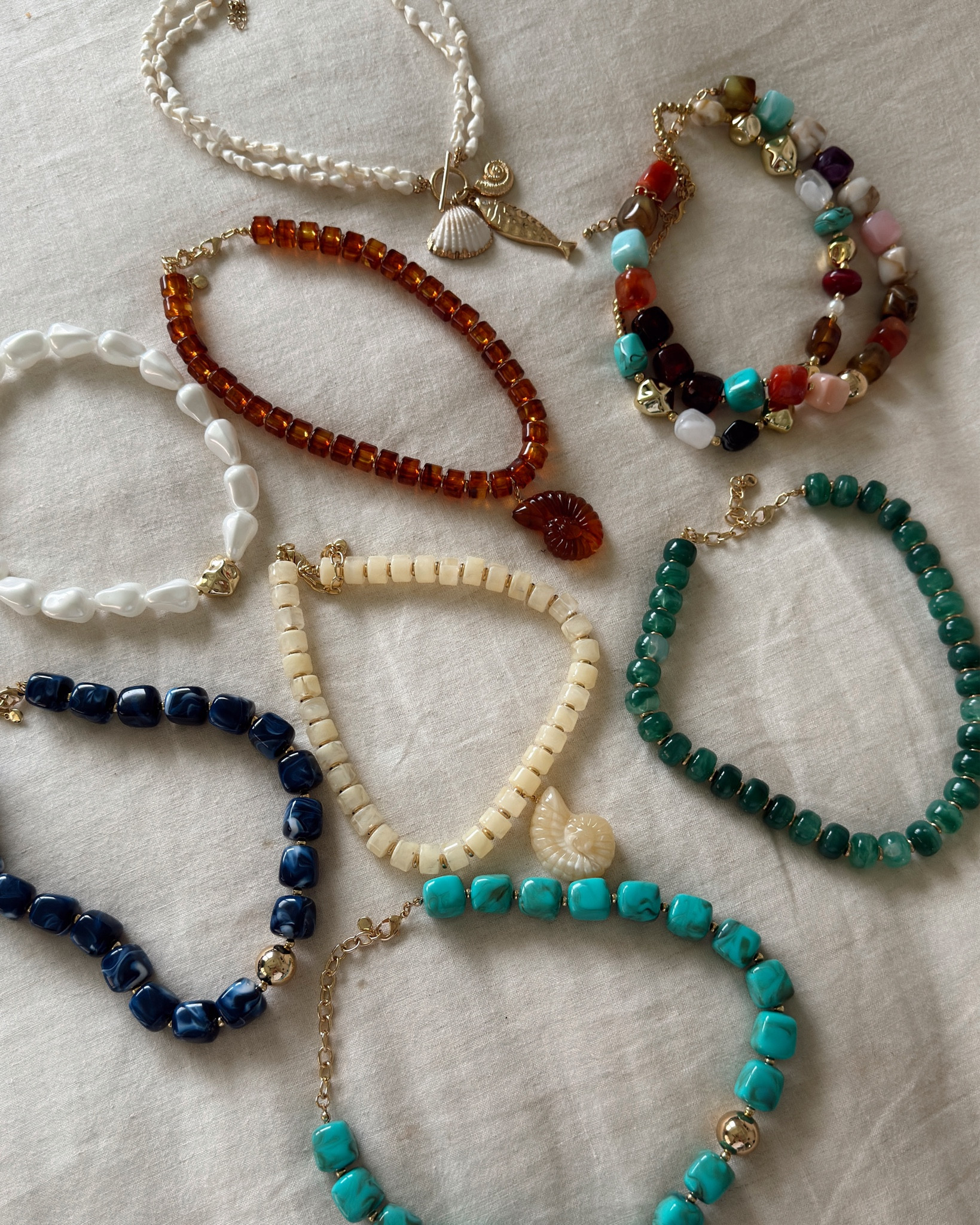 These AMAZON BEADED NECKLACES are a true gem, an absolute fave, all under $16. 

#LTKOver40 #LTKSwim #LTKFestival