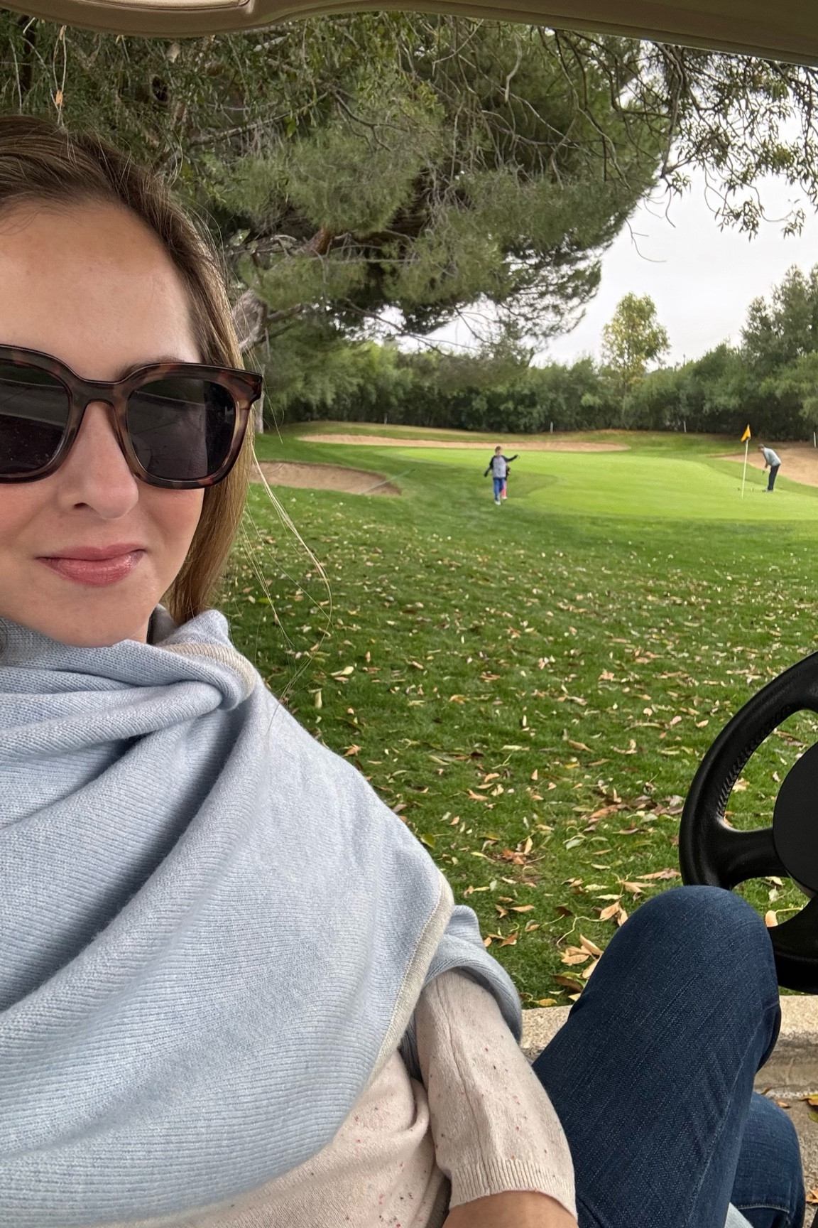 Cozy wrap, cashmere lands end sweater, jeans, and birdies loafers  

#LTKtravel #LTKstyletip #LTKSeasonal