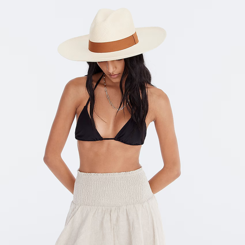 Wide-brim Panama hat | J. Crew US