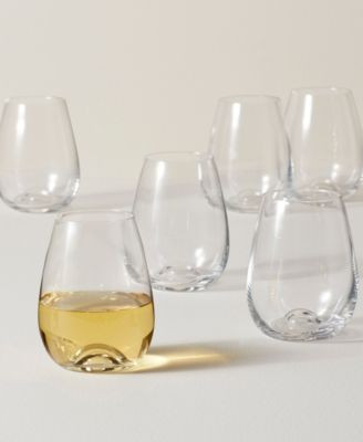 Lenox Tuscany Stemless Wine Glasses 6 Piece Value Set | Macy's