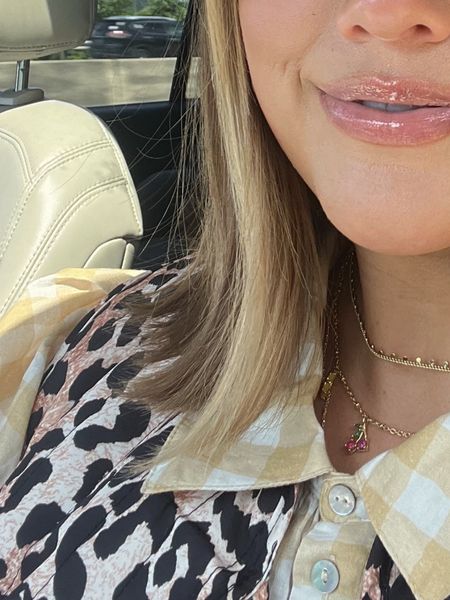 Freaking cutest new jewelry with fruit on it!!!!! Love!! Charm necklace is really cool you can adjust it to be a choker or just normal necklace. Love for summer!! 

#LTKFindsUnder100