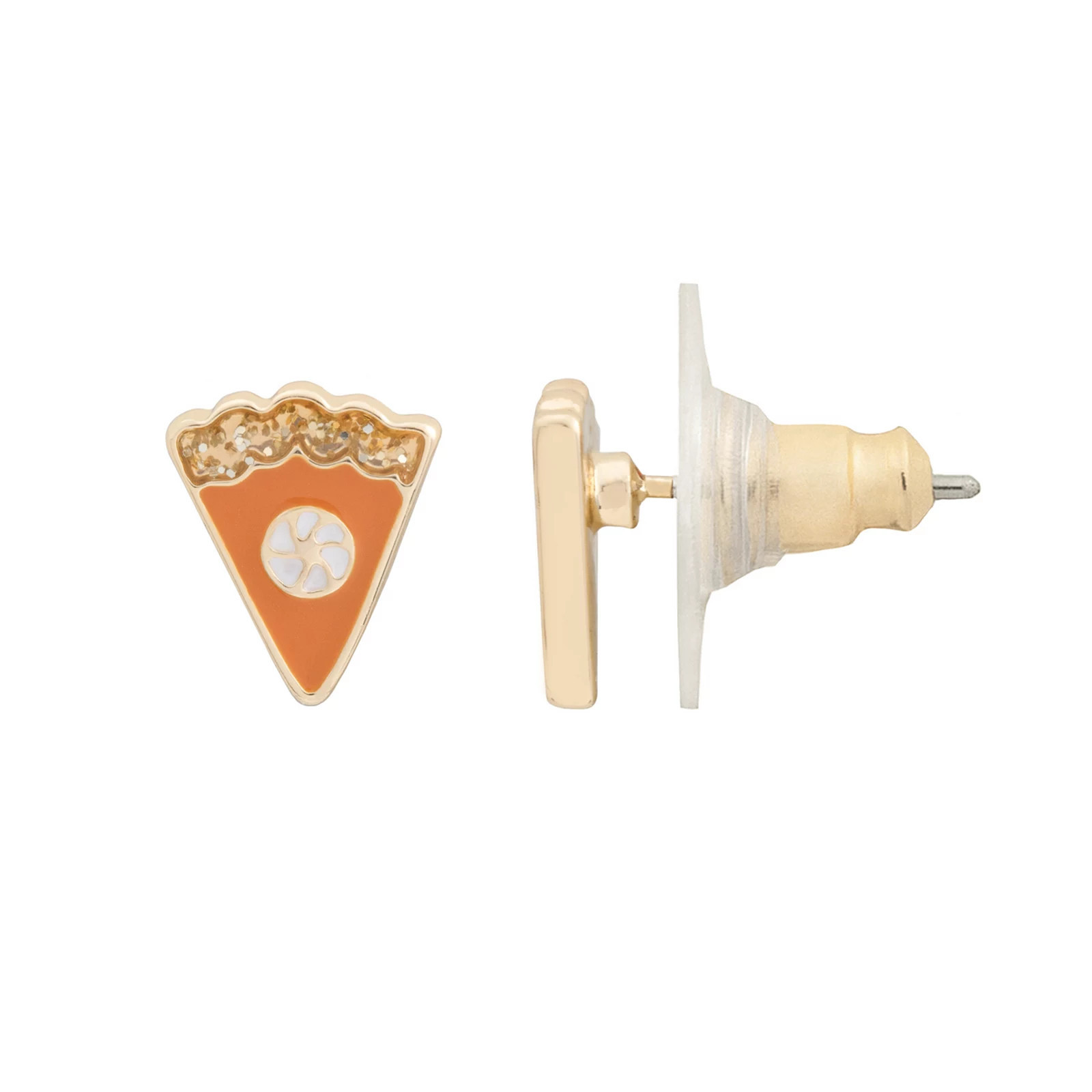 LC Lauren Conrad Pumpkin Pie Slice Button Earrings, Women's, Multi | Kohl's