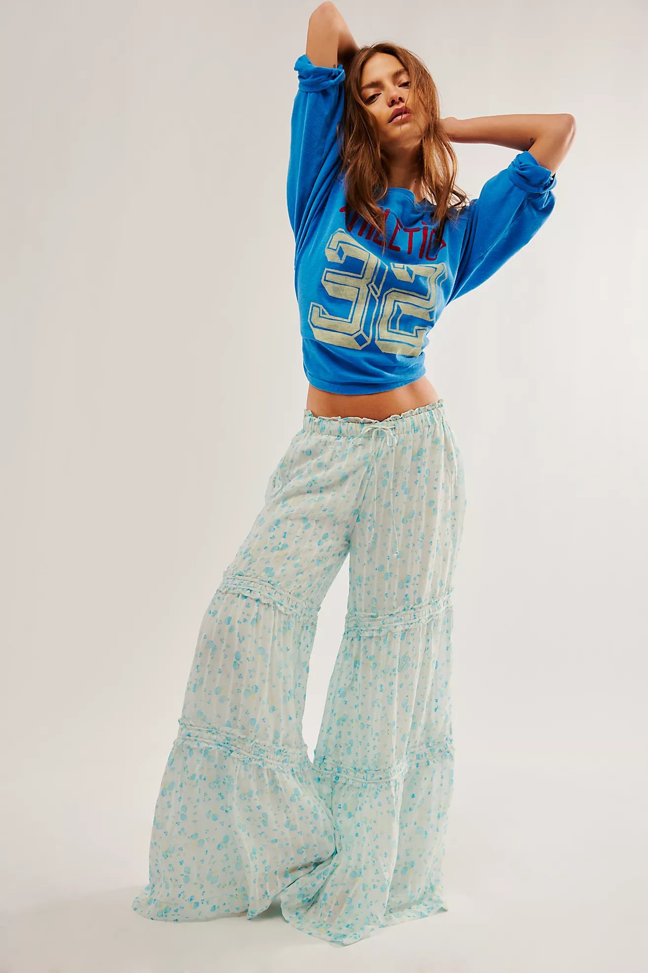 Emmaline Tiered Pull-On Pants | Free People (Global - UK&FR Excluded)