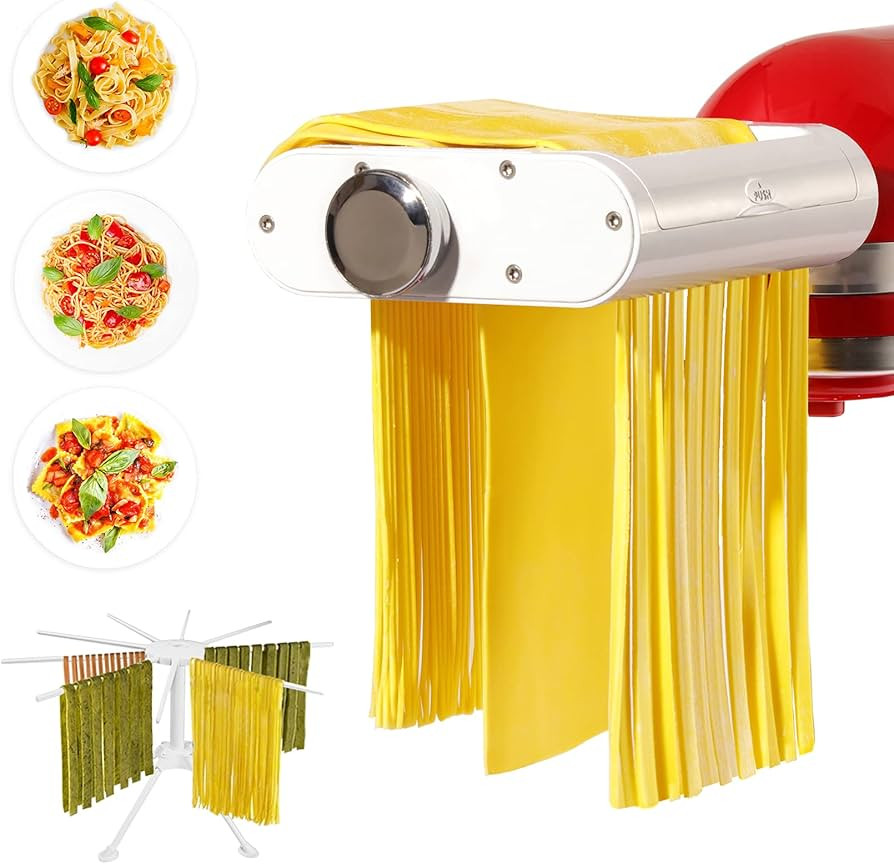 ANTREE 3-1 Pasta Maker Attachment for KitchenAid includes Pasta Sheet Roller attachment & Spaghet... | Amazon (US)