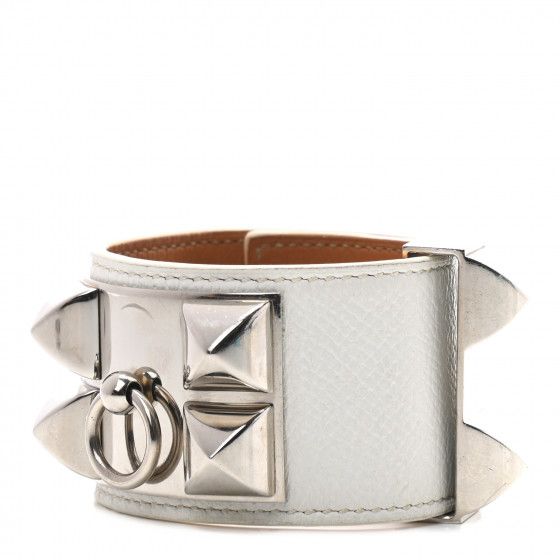 HERMES

Epsom Collier de Chien CDC Bracelet S White | Fashionphile