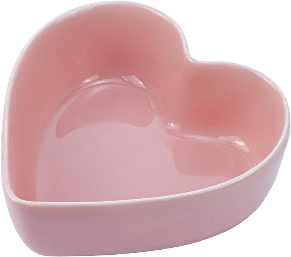 WAIT FLY Heart-shaped Bowls for Salad Soup Snack Dessert Best Kitchen Household Cooking Gifts for Home Kitchen, Pink/ Blue/ White/ Green | Amazon (US)