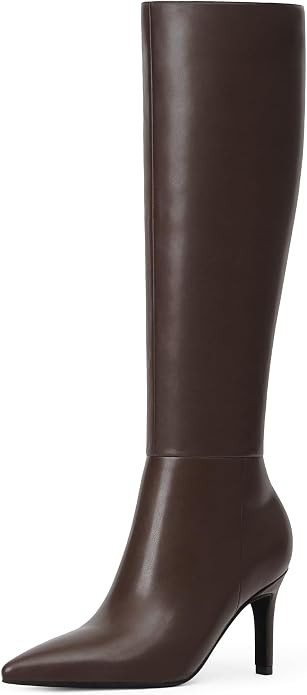 Knee High Boots Women Pointed Toe Stiletto Heel Tall Boots | Amazon (US)