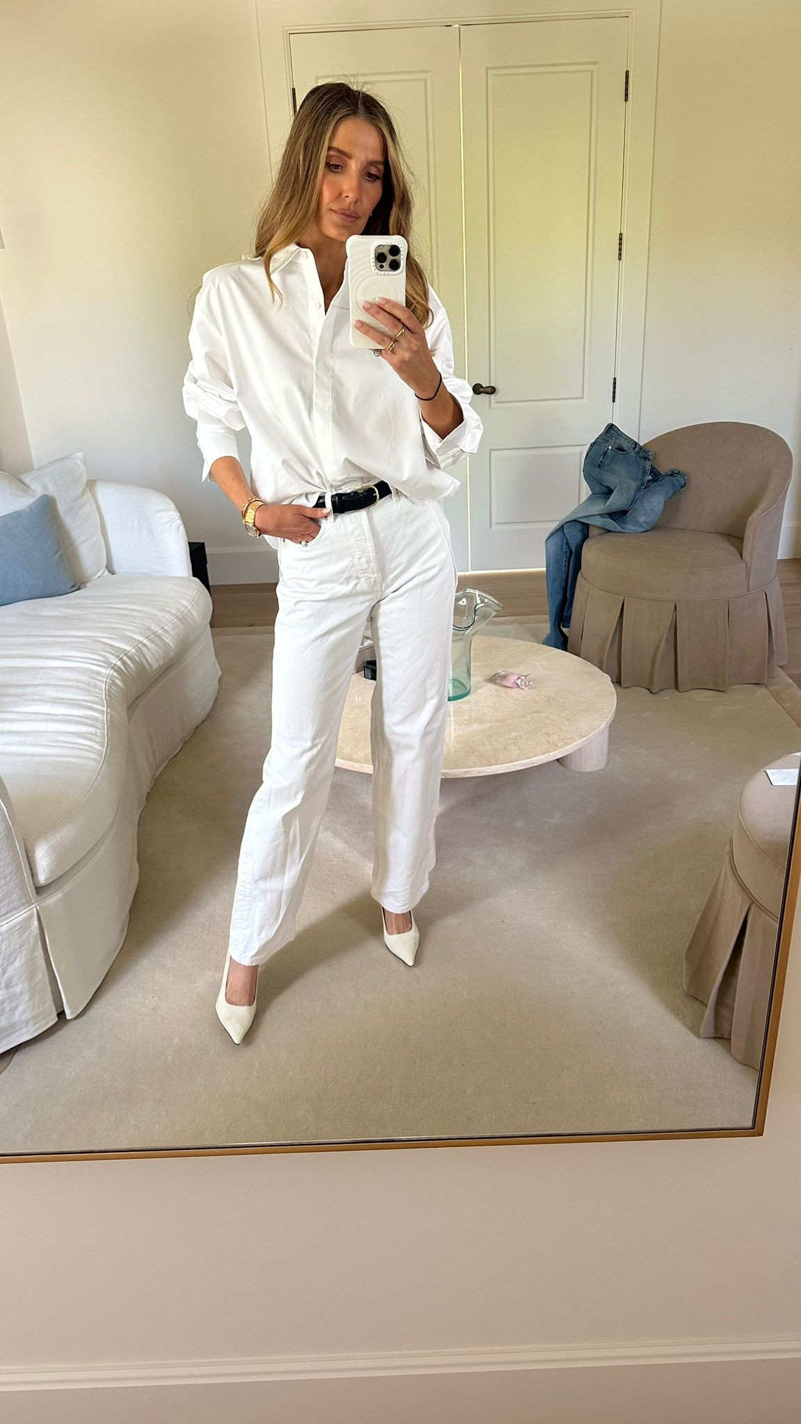 All white from Witchery and Henne 

 #LTKaustralia #LTKjeans #LTKautumn