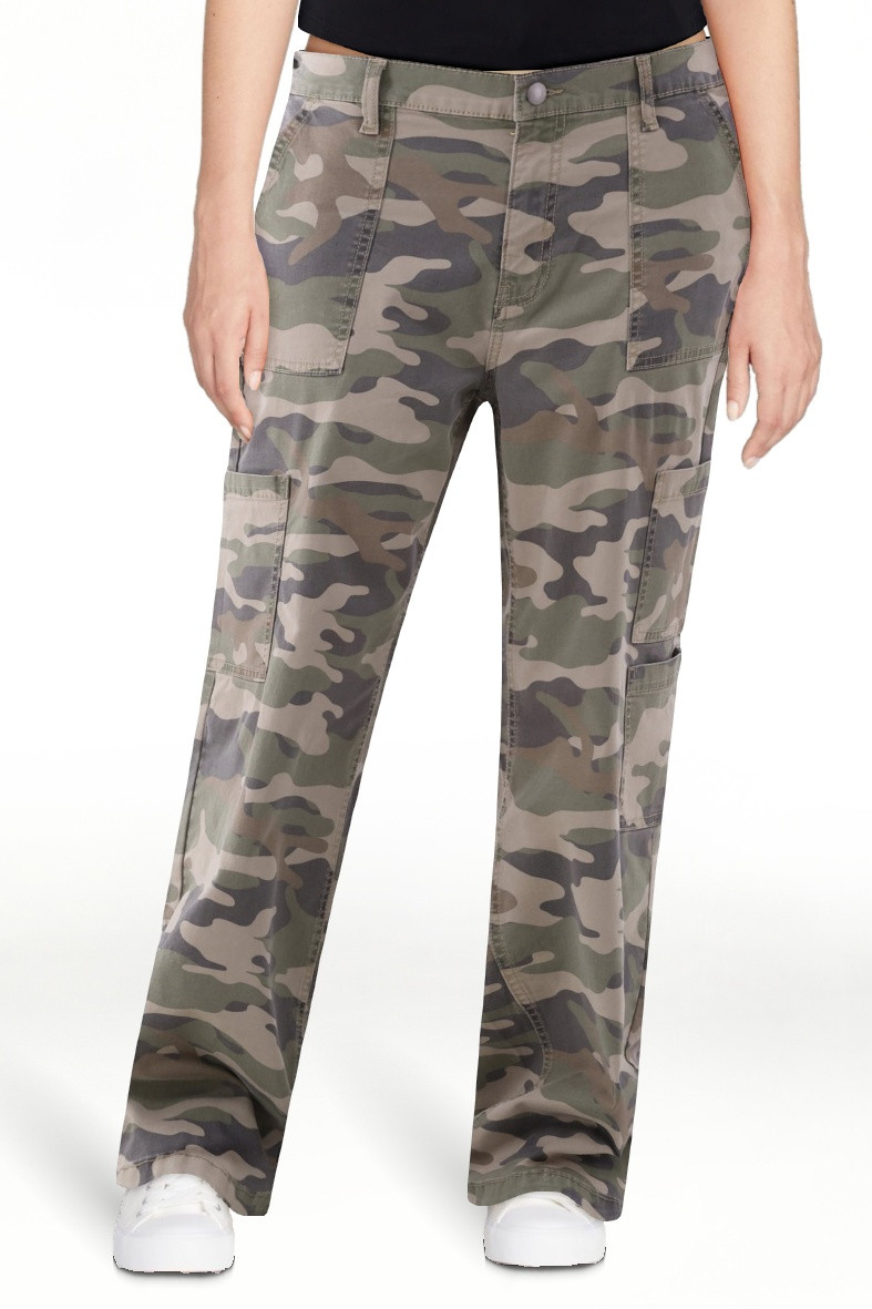 No Boundaries Wide Leg Cargo Pants, 31.5'' Inseam, Women's and Women's Plus | Walmart (US)