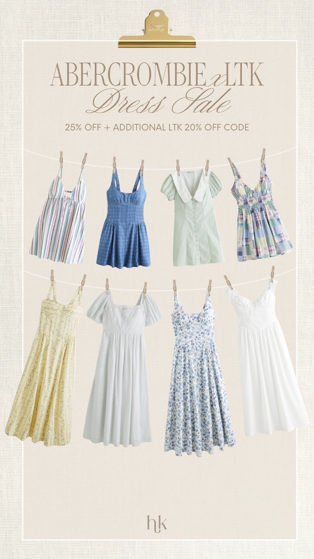 Abercrombie Dress Sale is on! All dresses 25% off. Use code AFLTK for an additional 20% off! TWO DAYS ONLY to use the extra code!

#LTKxAbercrombie #LTKSaleAlert