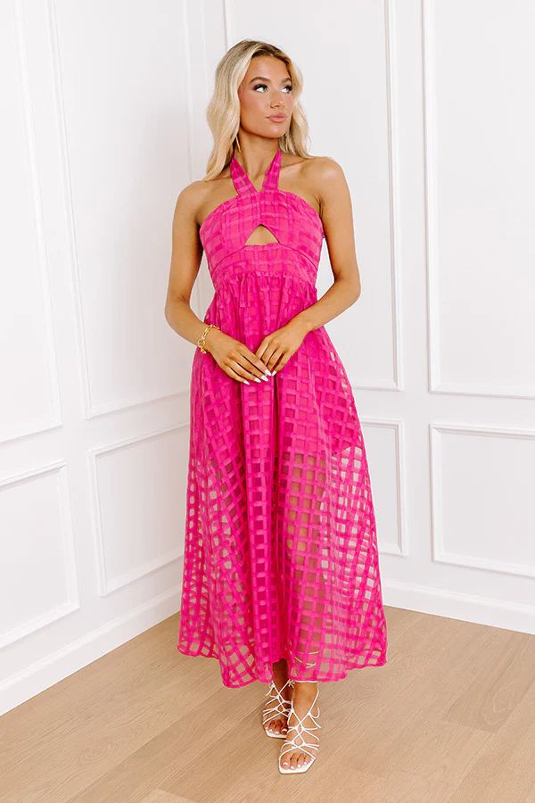 Patio Margs Gingham Maxi Dress | Impressions Online Boutique