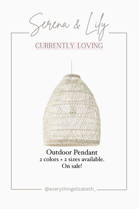 Outdoor pendant! On sale! Currently loving this for an outdoor space! Trending product- grab before it’s gone!

Serena & Lily decor, Serena and Lily, rattan pendant, pendant light, outdoor lighting, home decor, home finds, neutral decor, rattan chandelier 

#LTKhome #LTKsalealert