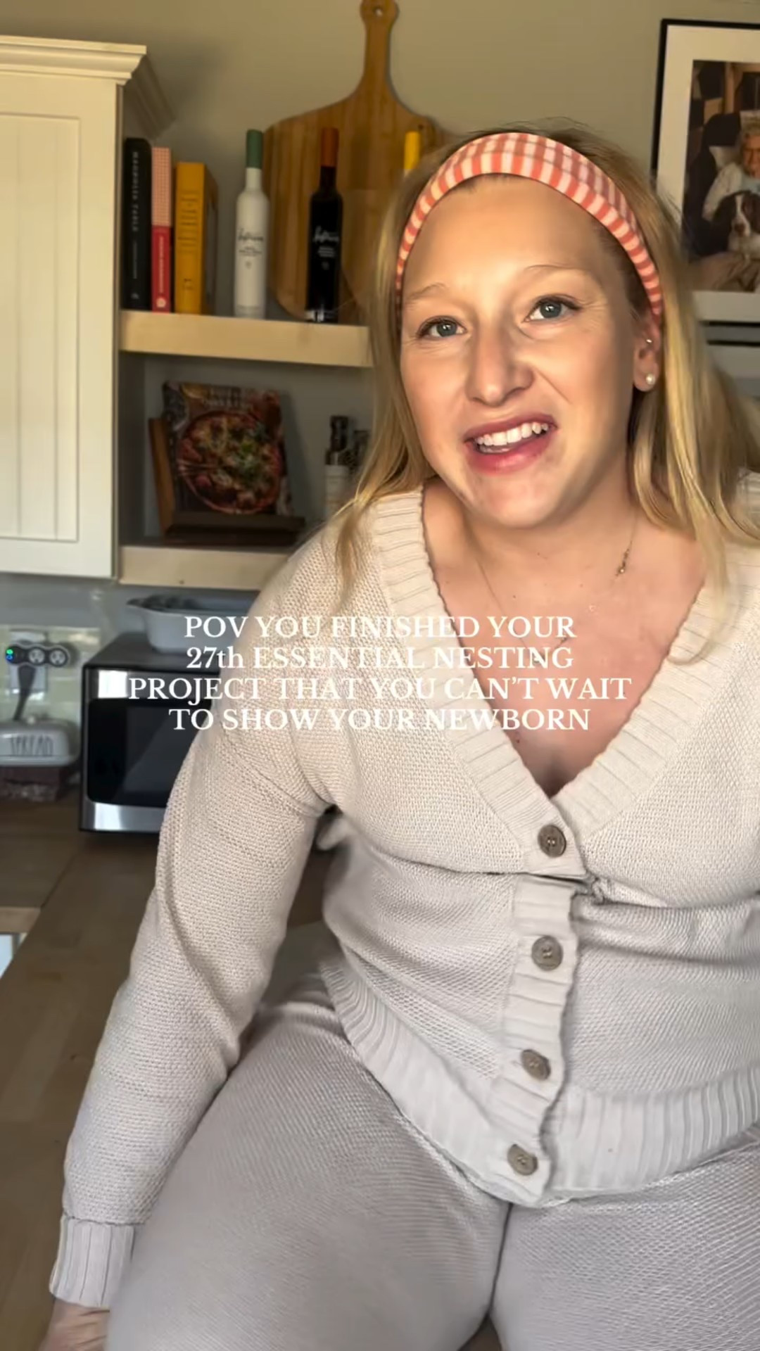 One of my many third trimester nesting projects ✅

These floating shelves are giving me ✨organized mom energy✨ and I’m not mad about it.
We needed more kitchen storage, and this little upgrade made everything feel so much calmer and more functional.

Is it the shelves or the nesting hormones? Either way… so much happier at home 🤍

What’s been your favorite nesting project so far? 👇

#ThirdTrimesterNesting #PregnancyProjects #NestingMode #PregnancyHomePrep #FloatingShelves #MomLifeInTheMaking #OrganizedMomLife #NewMomVibes #SoMuchHappierAtHome