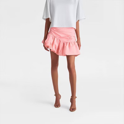 KBB by KAHLANA Women's 'The Blouson Mini Skirt' - Pink 0 | Target