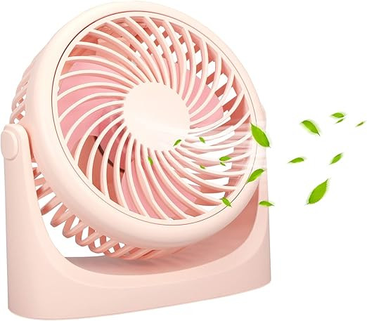 Battery Operated Fan, Small Table Fan with Strong Airflow Quiet Operation Portable Fan Speed Adju... | Amazon (US)