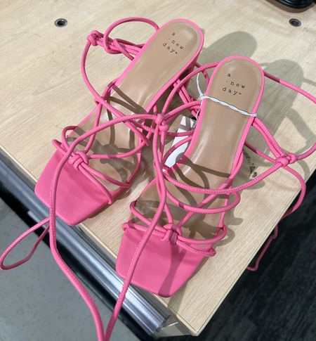 Ahhh LOVE these pink strappy heels!!! It’s the perfect pink!! But they also come in a pretty light green and a taupe and a black too! And they’re under $40!!! #heels #shoes #summershoes 

#LTKunder50 #LTKshoecrush #LTKstyletip