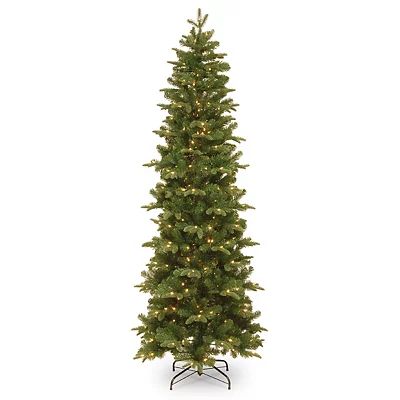 6.5 ft. Pre-Lit Prescott Slim Christmas Tree | Kirkland's Home