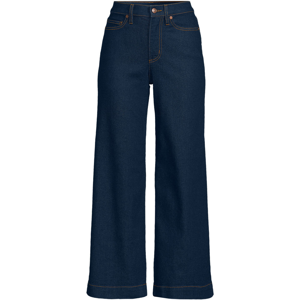 Women's Recover Denim High Rise Wide Leg Crop Jeans | Lands' End (US)