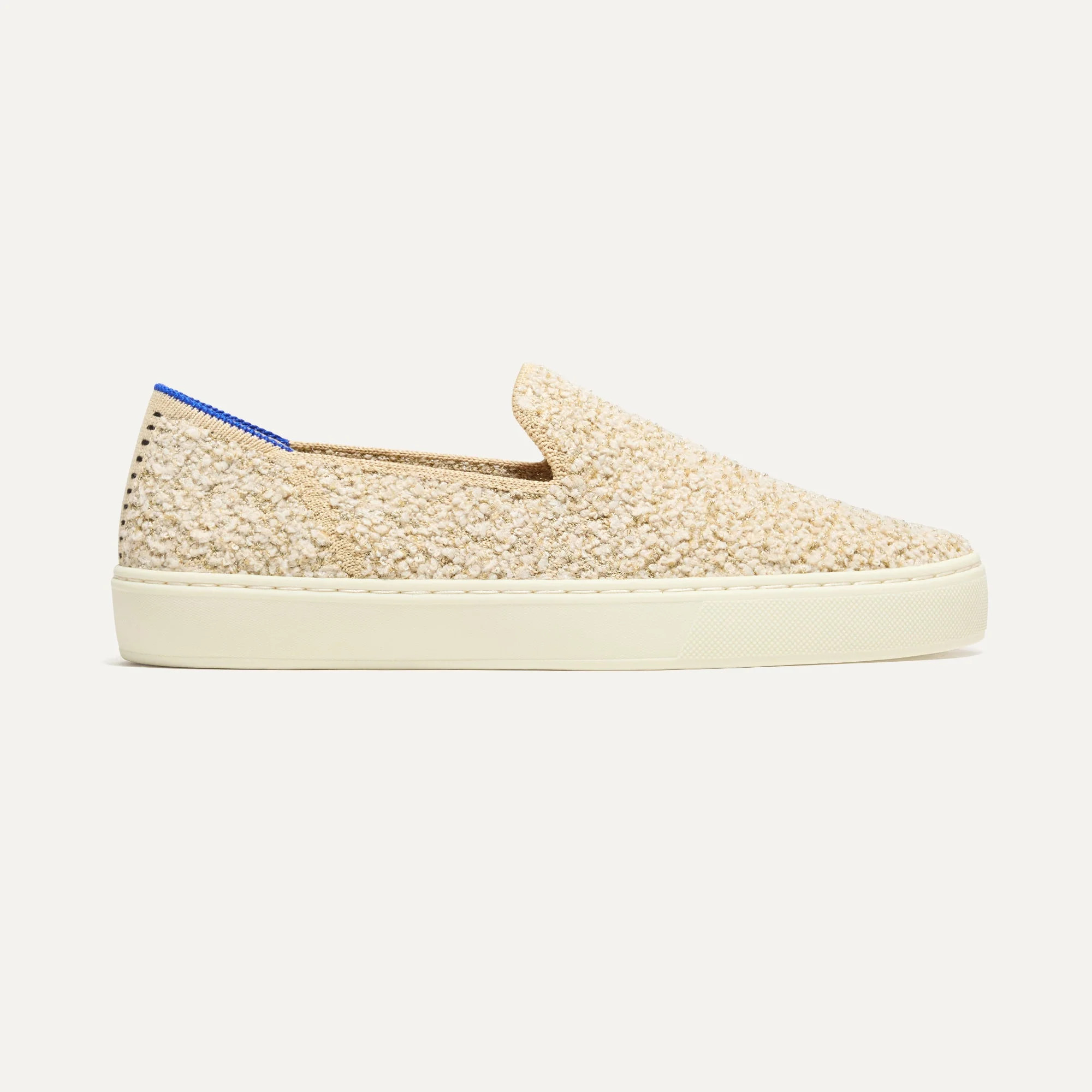 The Original Slip On Sneaker in Honeybun Shimmer Bouclé | Rothy's | Rothy's