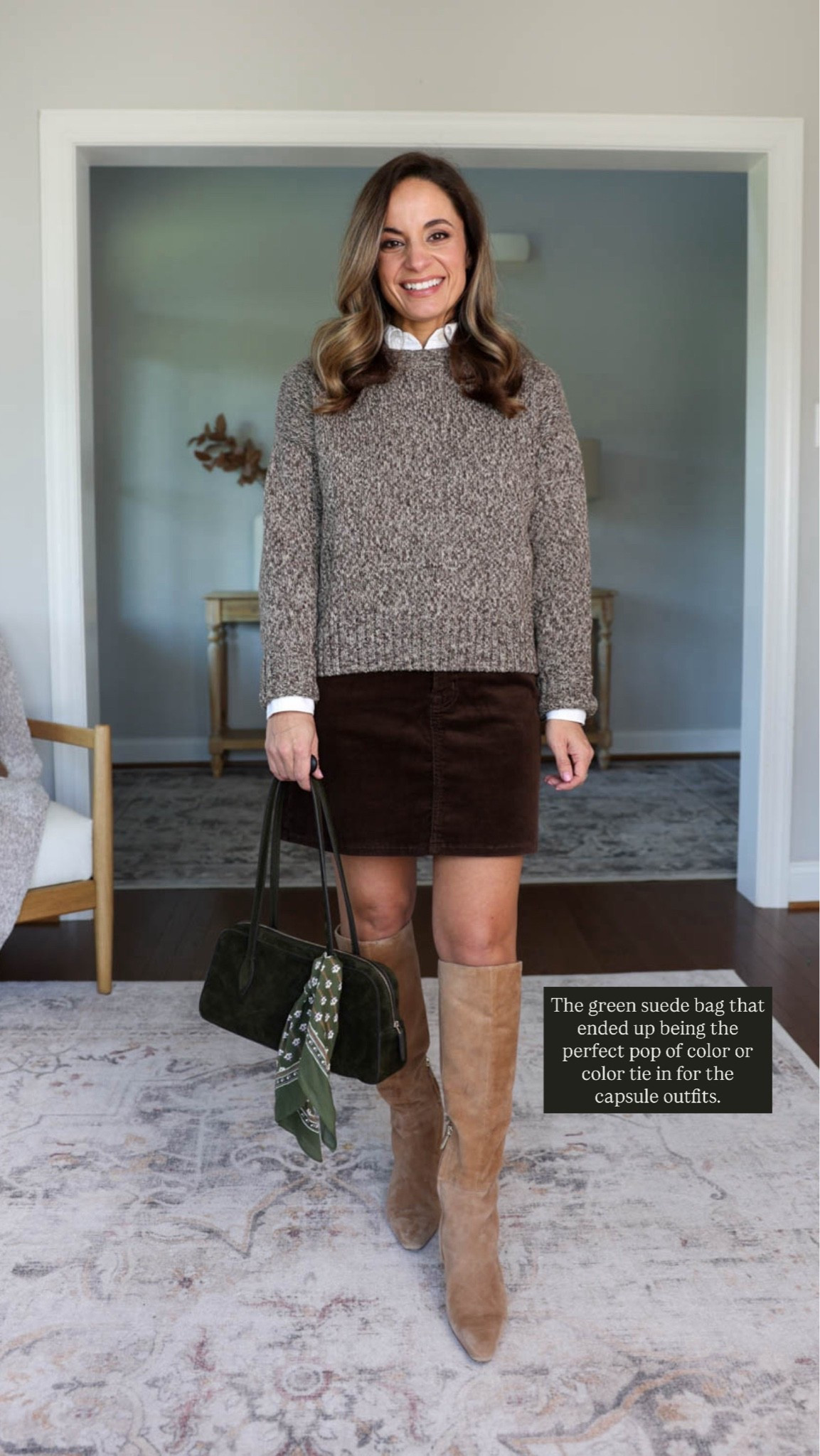 The capsule pieces from Madewell I would snag while they’re 25% off 

Brown Marled Sweater (Gap): petite xs 
White Button Down (Quince): xs 
Corduroy Skirt (Gap Factory): 25 - sized up 

Included shoes are all true to size 

For size comparison, I’m 4’10” 105lbs. My measurements are 32”, 24”, 36”. I typically wear petite xxs/00/24 and have a 25” ankle inseam and a 27.5-28” full length inseam.

#LTKPetite #LTKSaleAlert