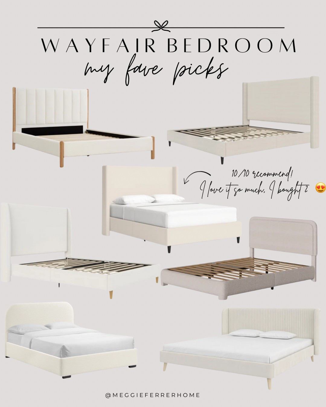 Rounding up my top Wayfair bed picks – these are so chic and timeless! I love them so much, I even bought (2) of the same for our room. Highly recommend if you’re refreshing your bedroom. 🤎

#LTKHome #LTKSaleAlert #LTKStyleTip