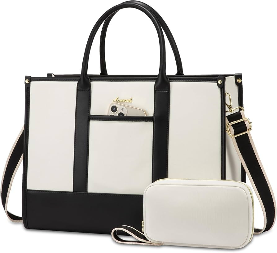 LOVEVOOK Laptop Tote Bags for Women Work Bag 15.6 inch Large Professional Teacher Purse Lightweig... | Amazon (US)