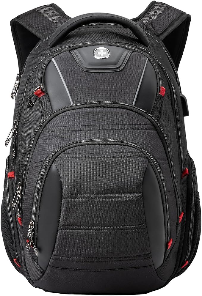 Swissdigital Design Circuit Men's Laptop Backpack for College and Business Travel with Integrated... | Amazon (US)