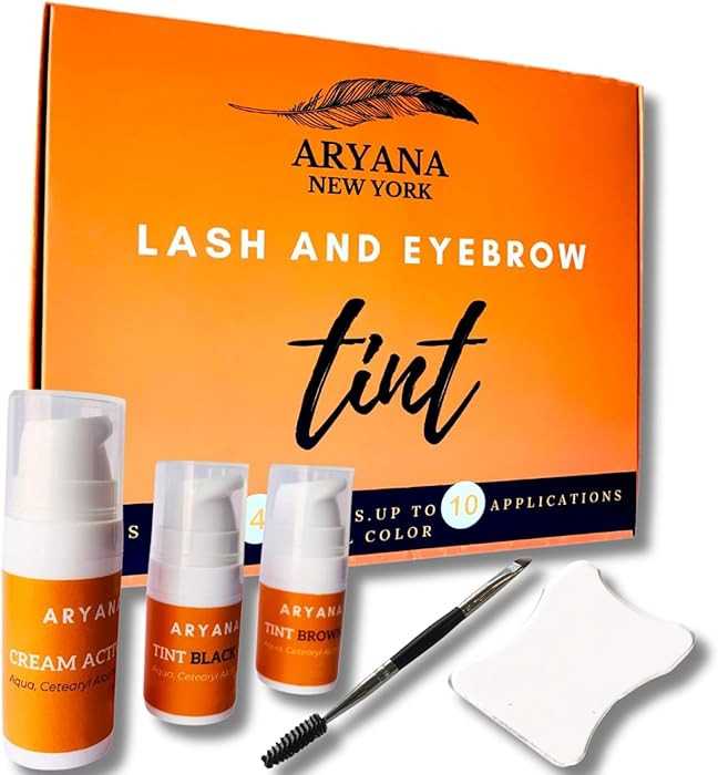 ARYANA NEW YORK LASH AND EYEBROW KIT - Up to 10 Applications - Black and Brown 5 ML - With Brow B... | Amazon (US)