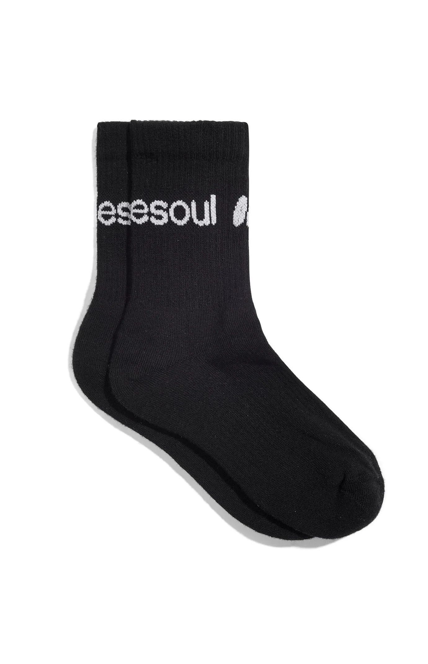 Doublesoul High Crew Socks in Black - Size Medium | PacSun