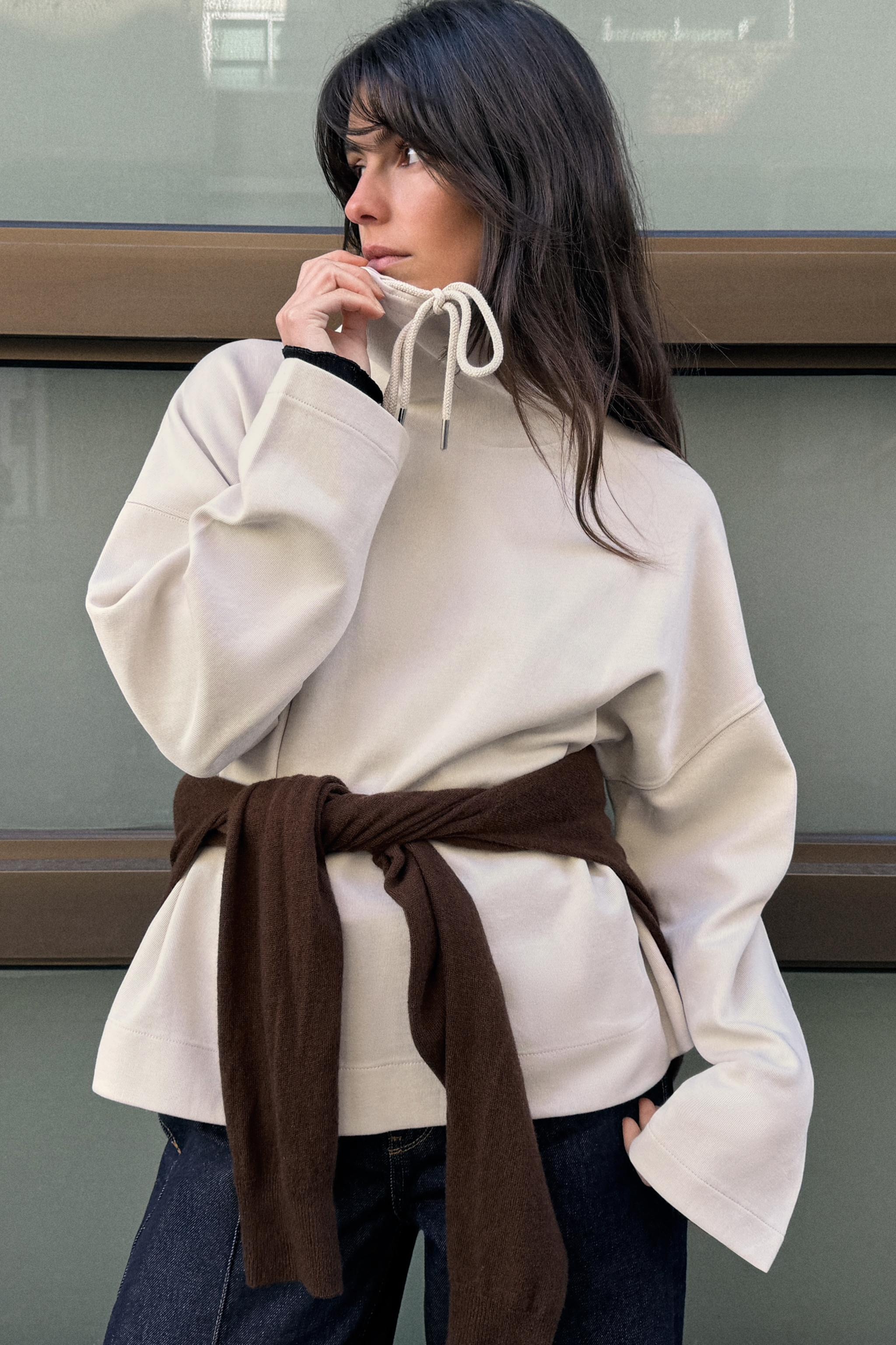 WASHED-EFFECT INTERLOCK SWEATSHIRT | Zara UK