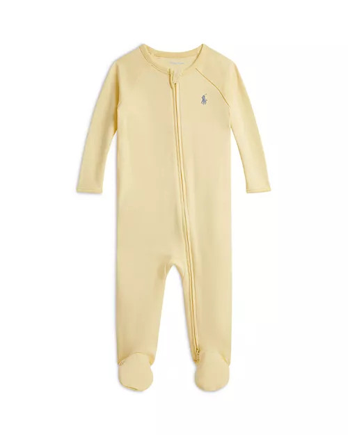 Ralph Lauren Boys' Cotton Interlock Footie - Baby | Bloomingdale's Ralph Lauren Kids Baby | Bloomingdale's (AU)