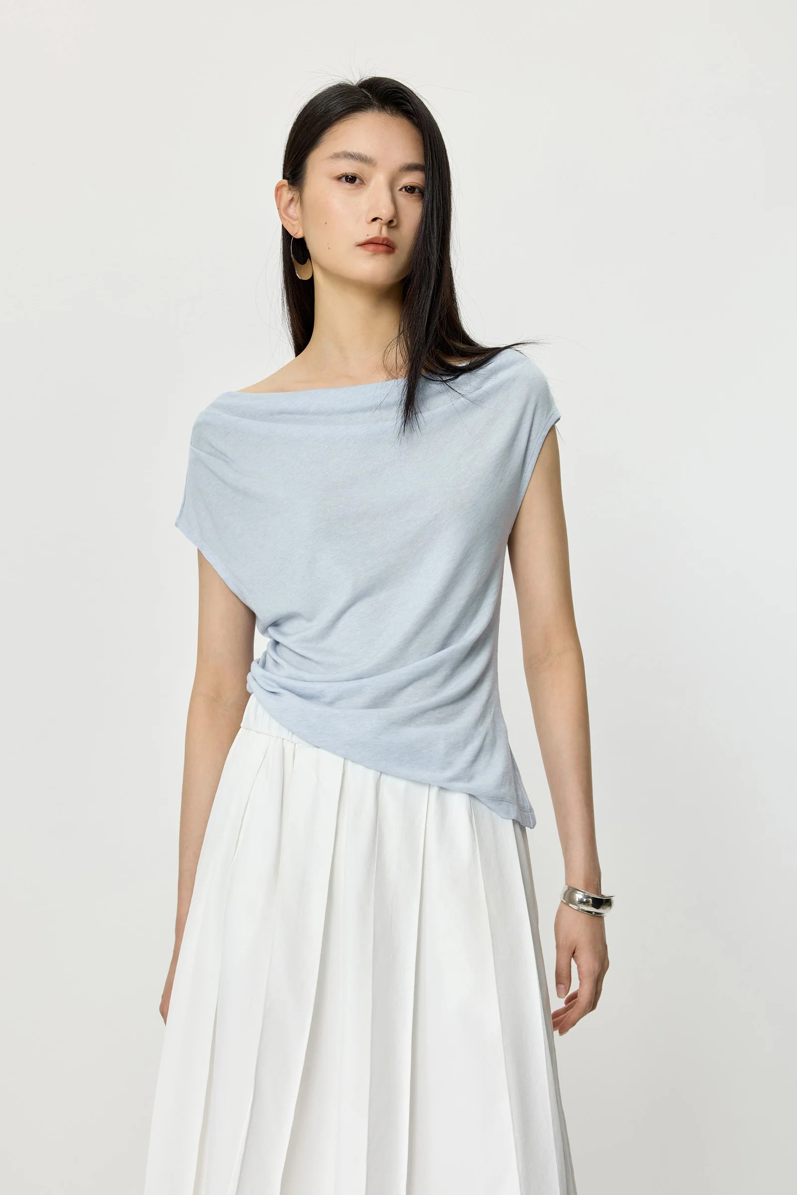 Draped Knit Tee | LILY Studio