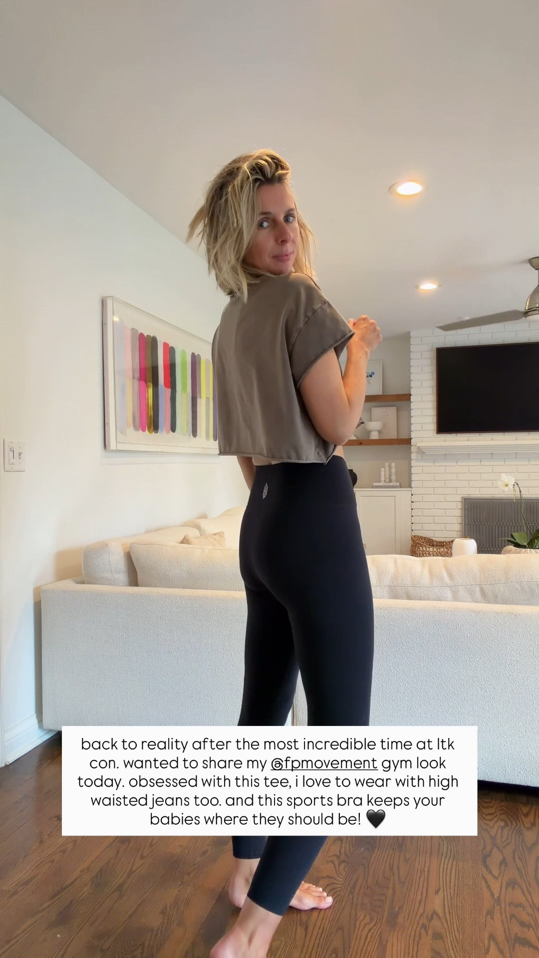 back to reality with a thud!! loving these FP Movement pieces. Leggings suck you in and are super soft. This tee is one of my favorite purchases from FP Movement. Also love to wear it with high waisted jeans. And this sports bra keeps the babies where they belong!! 👌

#LTKActive #LTKgrwm #LTKfitnessgoals