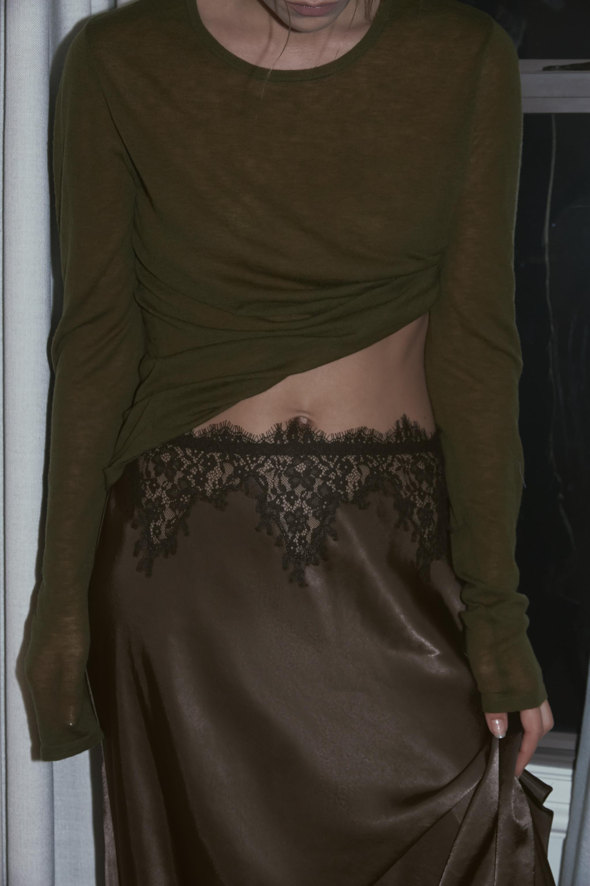 100% WOOL T-SHIRT | Zara UK