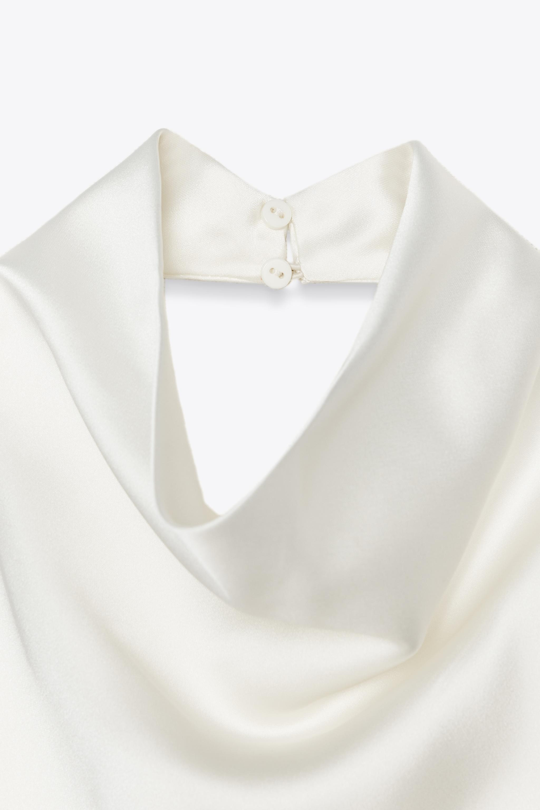 SATIN HALTER TOP | Zara UK