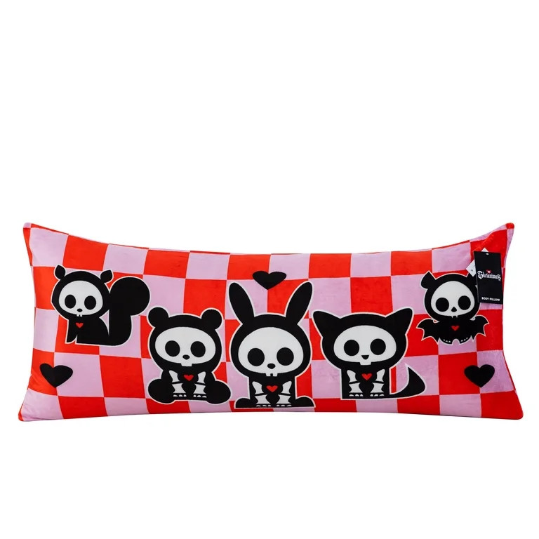 Skelanimals Checkered Animals 20x48 Body Pillow | Walmart (US)