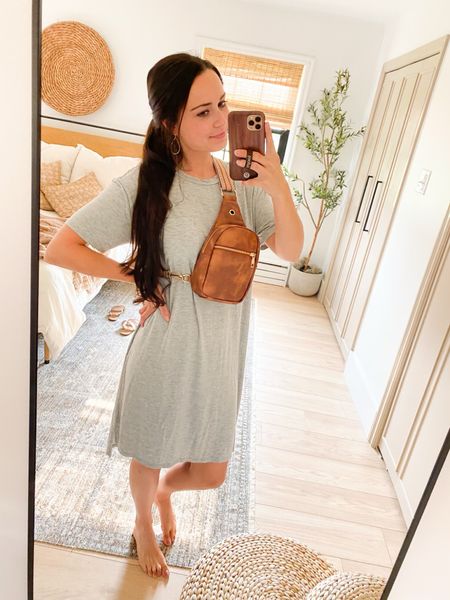 Casual day with my comfy Amazon jersey tshirt dress & crossbody bag! I’m wearing a size small in the color light heather grey. 



#LTKunder50 #LTKstyletip #LTKSeasonal