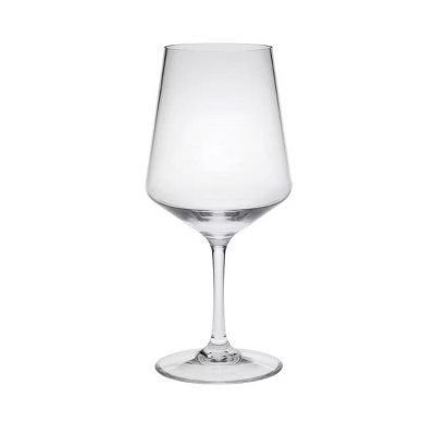 ChicFurnit Drinkware Tritan Plastic Wine Glass Set Unbreakable Lexington Design for Stylish Entertaining, Clear, 2.75"*2.75"*8.38" | Target