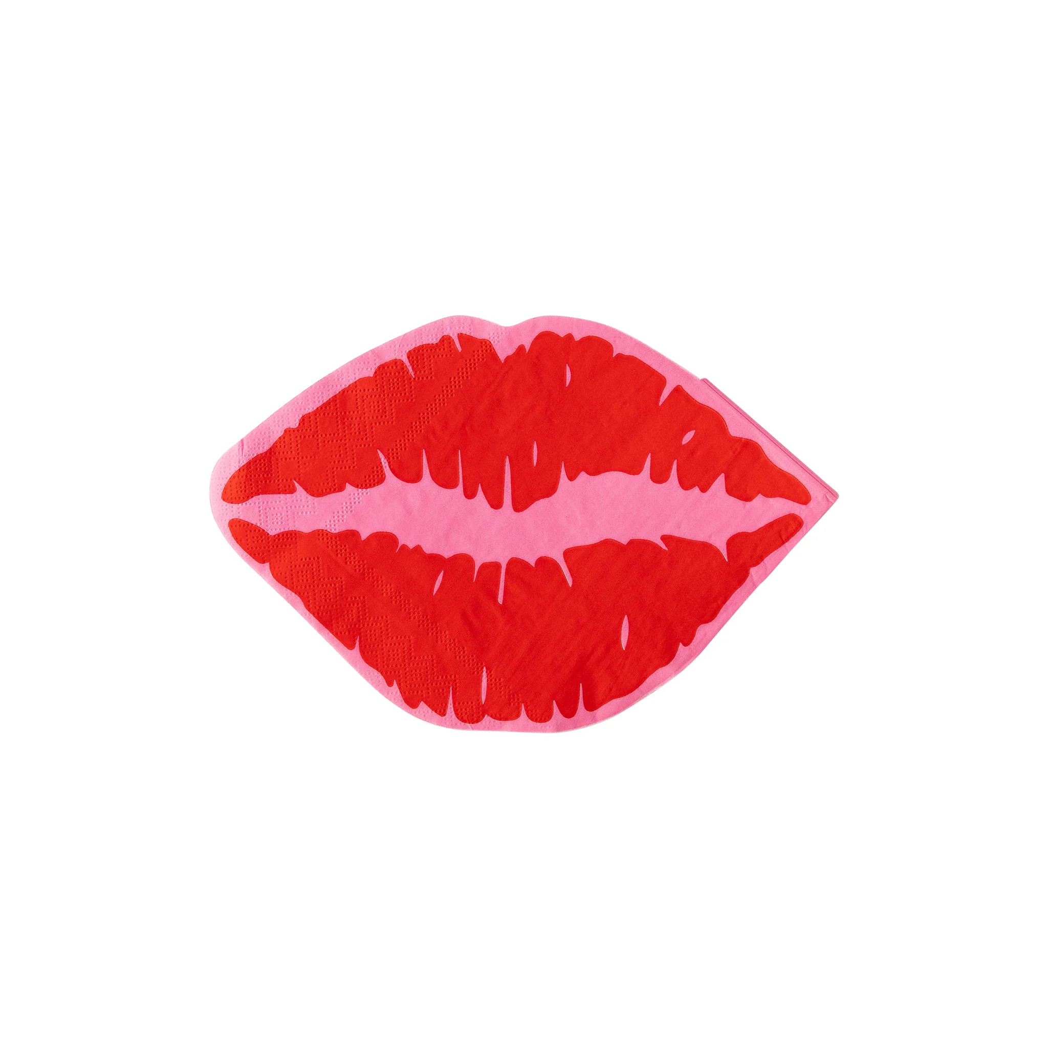 Valentine Lips Shaped Napkins | My Mind's Eye